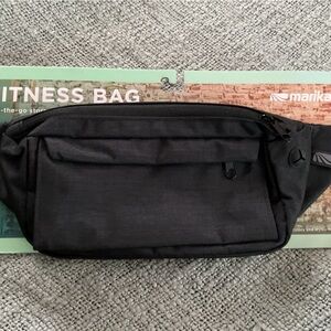 Marika Black Fitness Waist Belt Bag